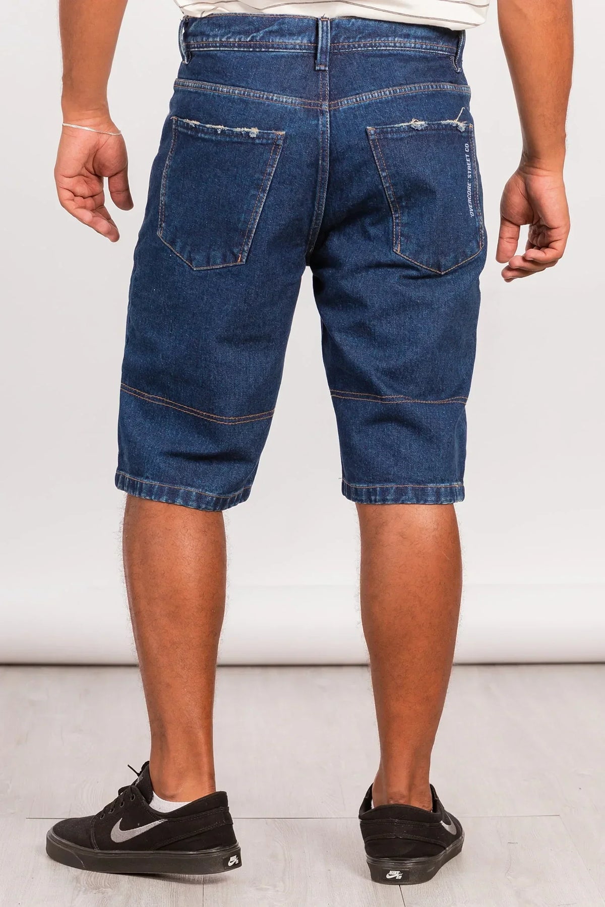 Short Bermuda Denim Comfy Azul Overcore - Gangster