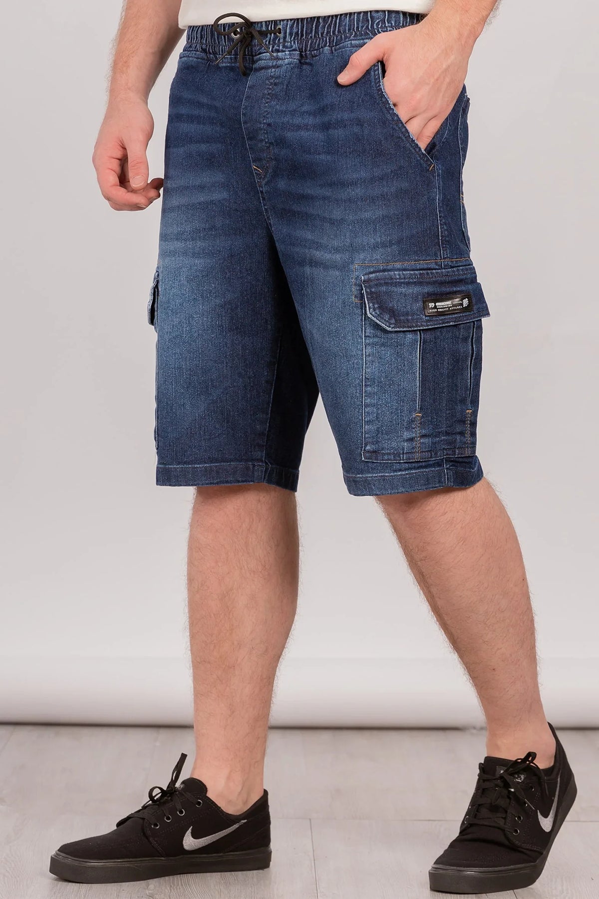 Short Bermuda Denim Comfy Azul Overcore - Gangster