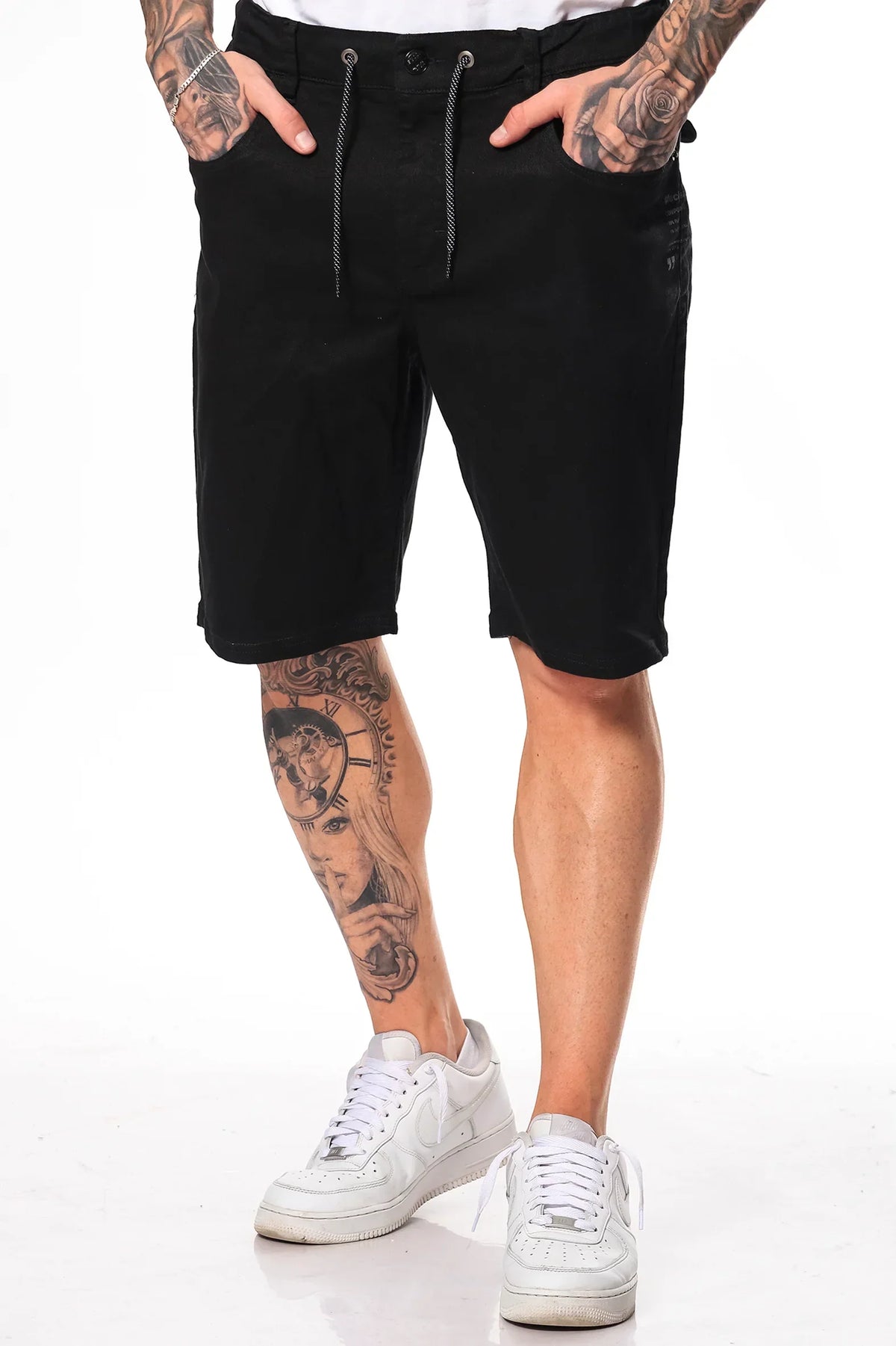 Short Bermuda Liso Blackie Negro Overcore - Gangster