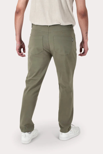 Pantalon Canvas Recto Fulton Verde Militar - Gangster