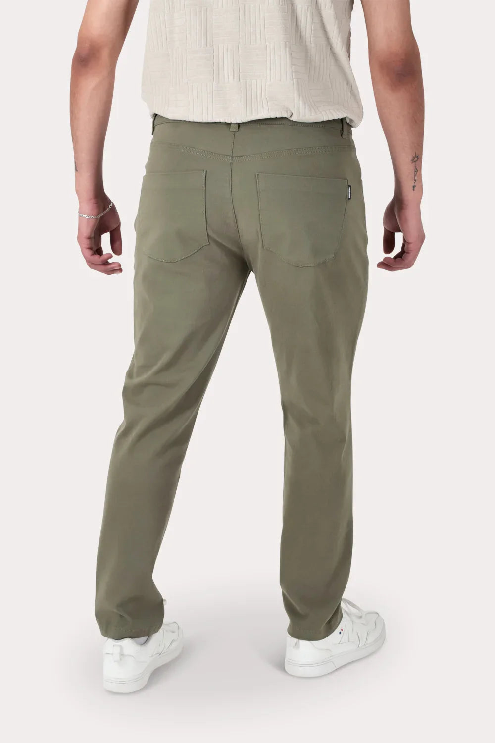 Plus Pantalon Canvas Liso Keele Verde Militar - Gangster