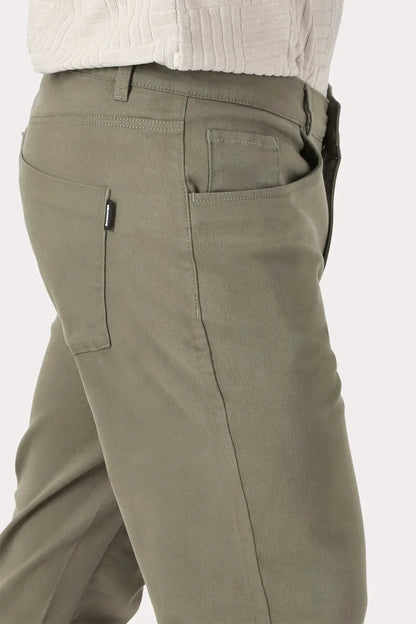 Plus Pantalon Canvas Liso Keele Verde Militar - Gangster
