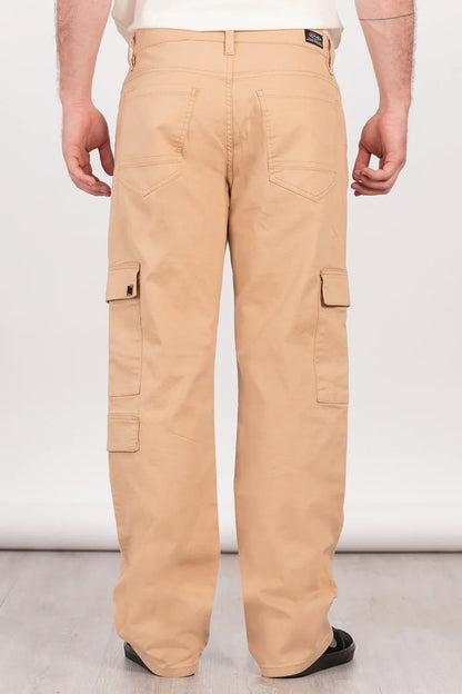 Pantalon Canvas Cargo Steel Beige Overcore - Gangster