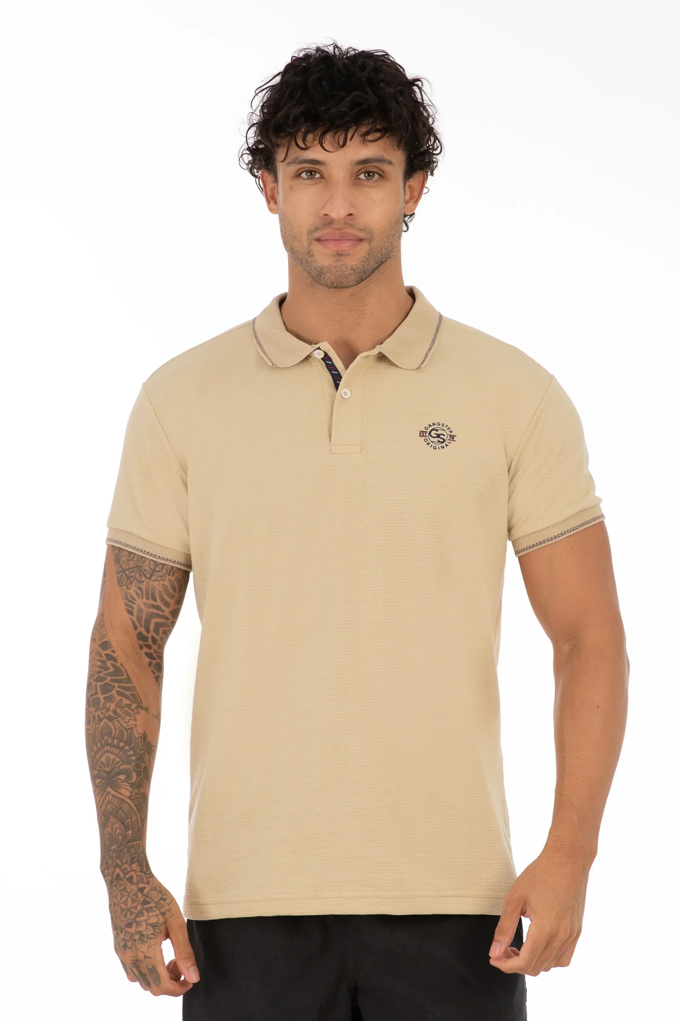 Polera Polo Expo Beige - Gangster