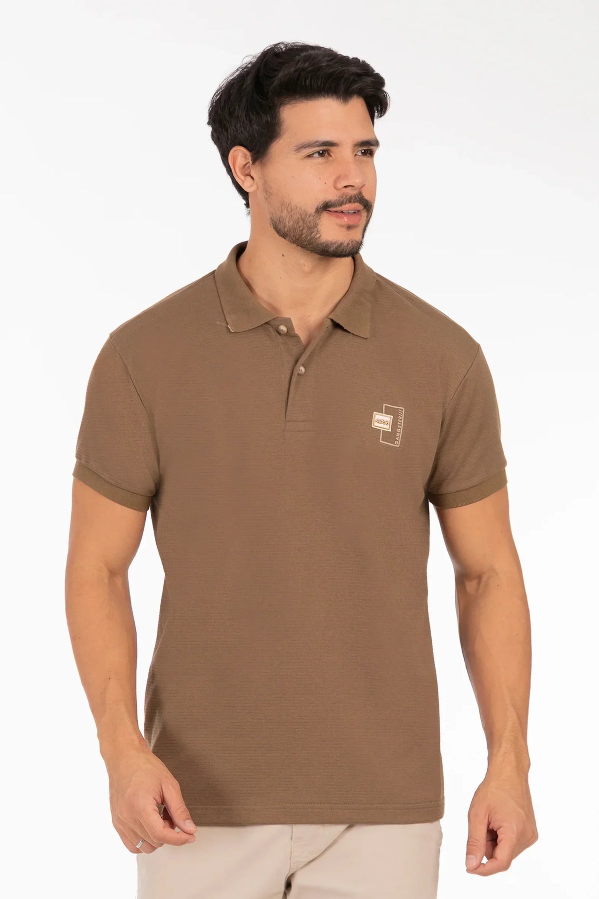 Polera Polo Gallery Marron - Gangster