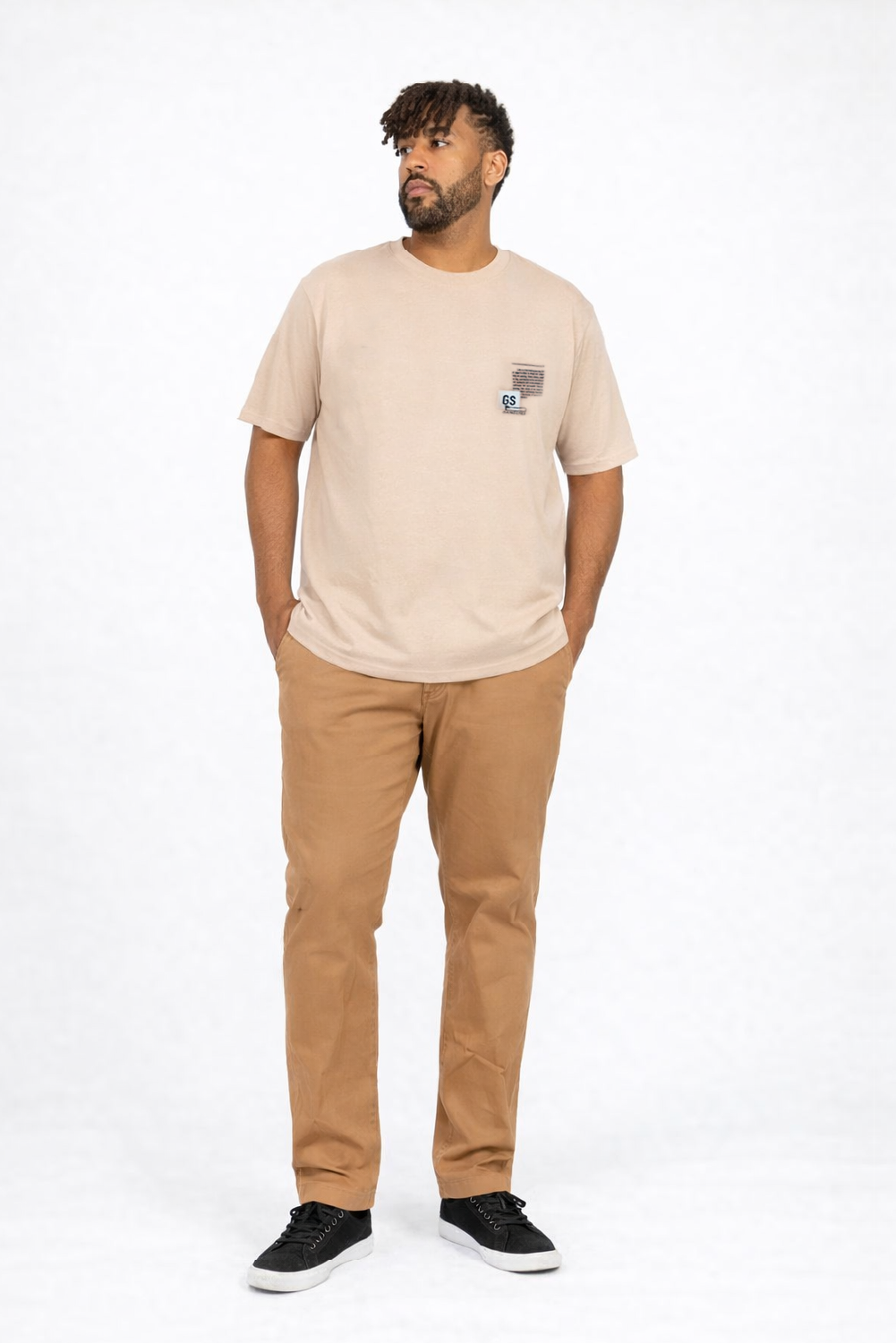 Plus Polera MC Textura Ranch Beige-5