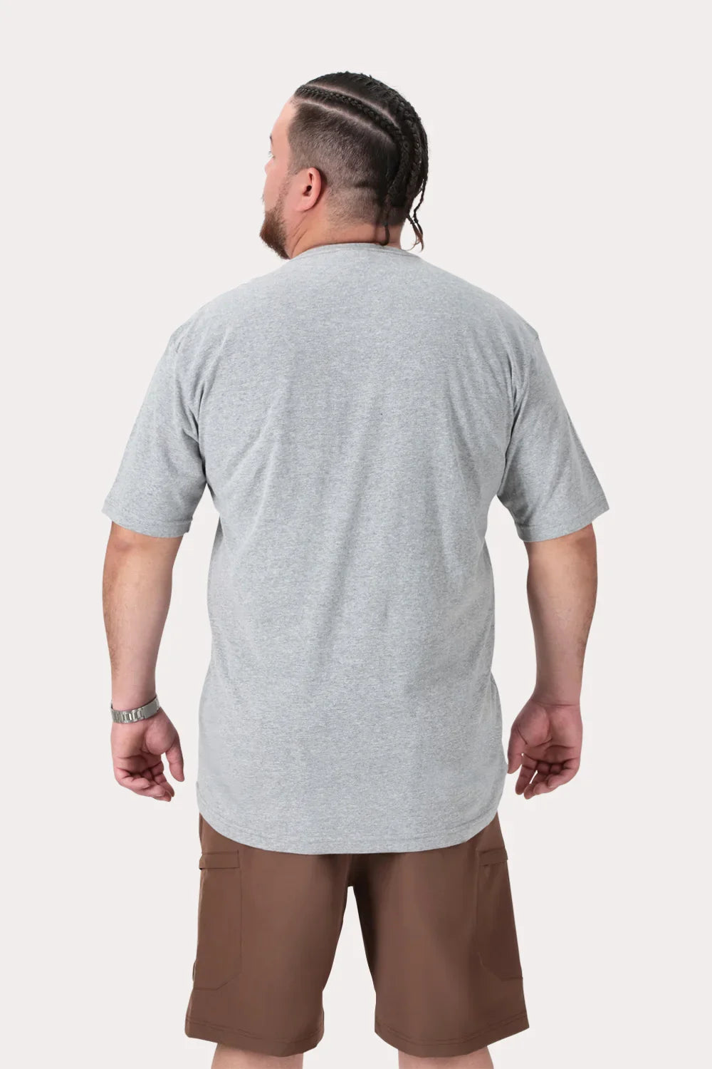 Plus Polera MC Basica Vine Gris - Gangster