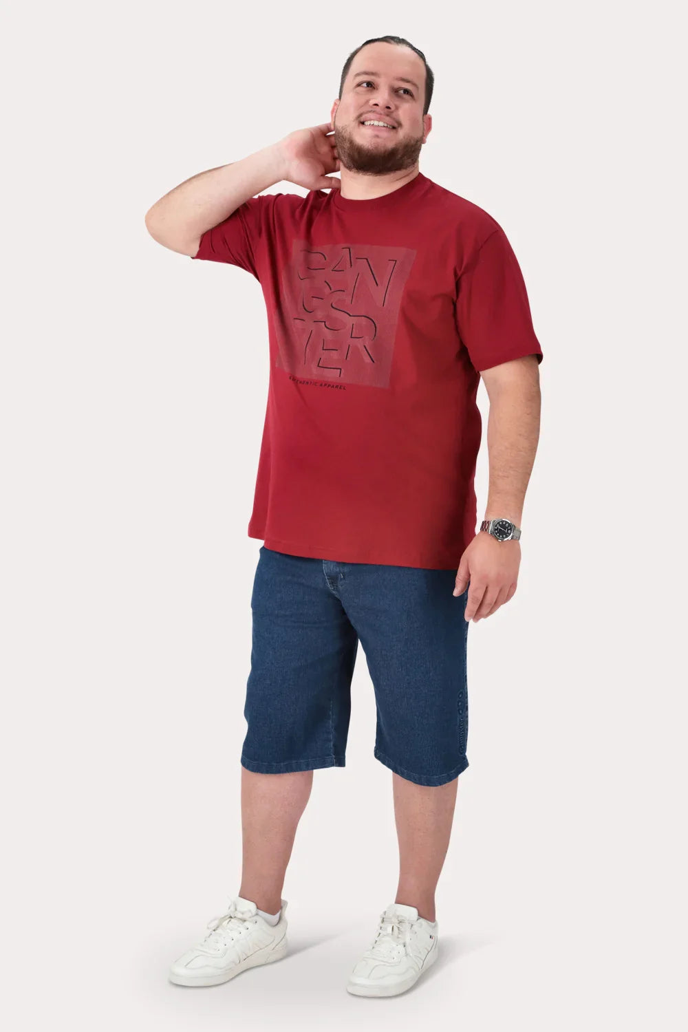 Plus Polera MC Basica Pacific Rojo - Gangster