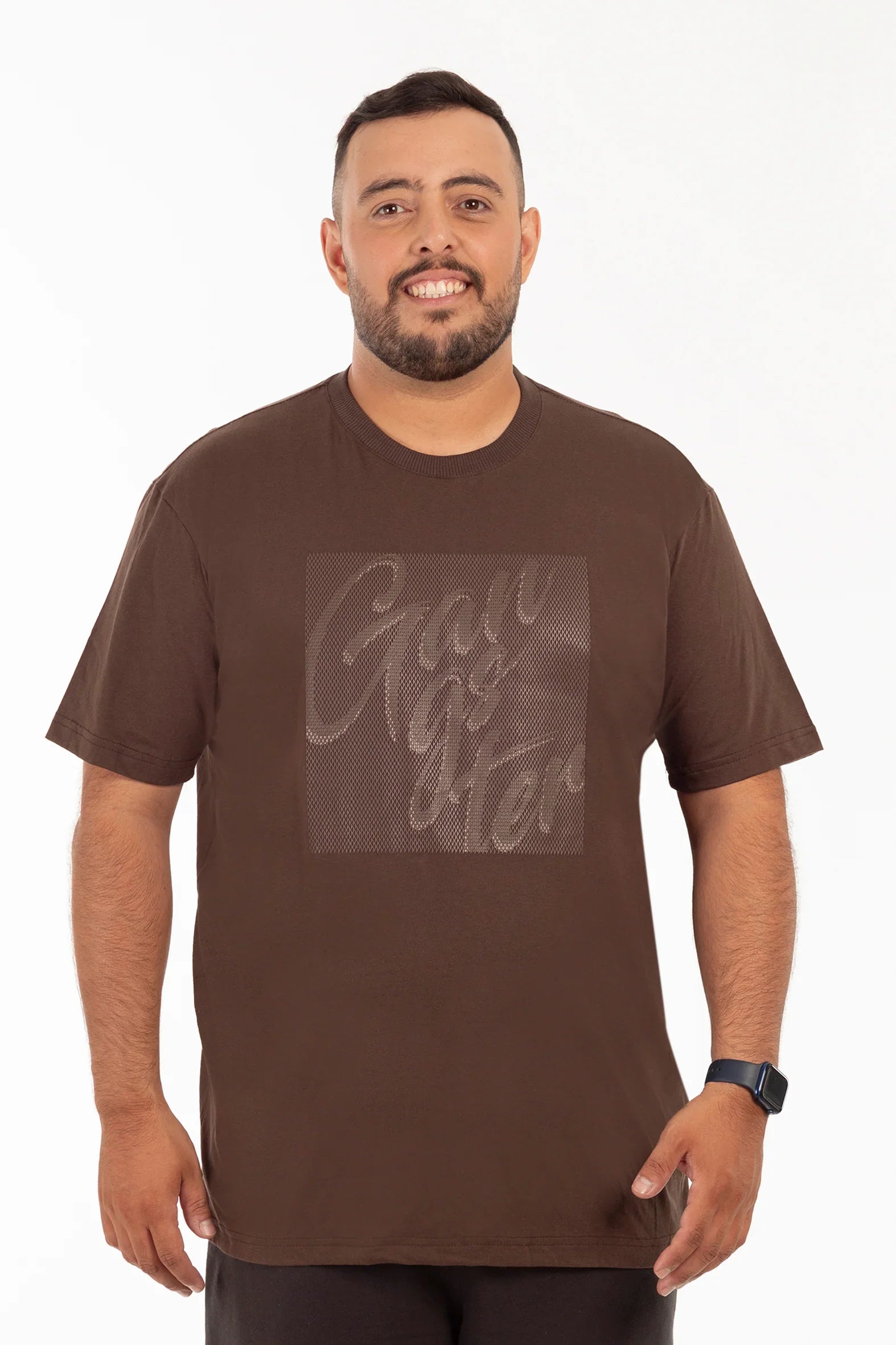 Plus Polera MC Basica Bundy Café Oscuro - Gangster
