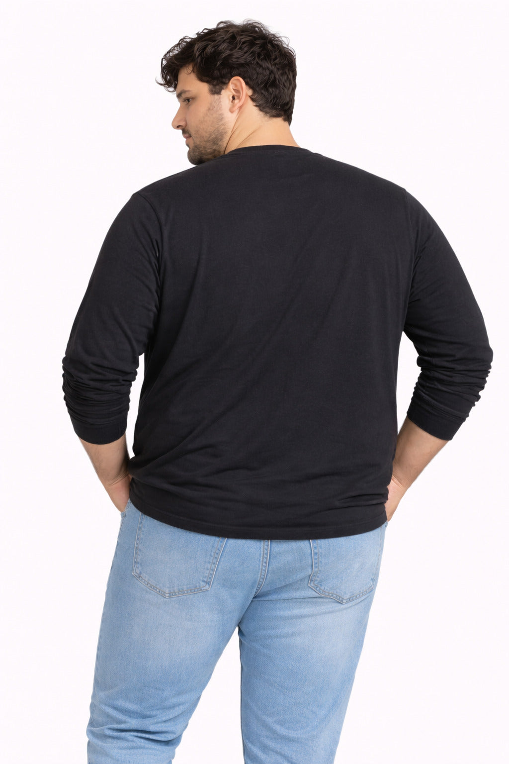 Plus Polera ML Field Negro-2