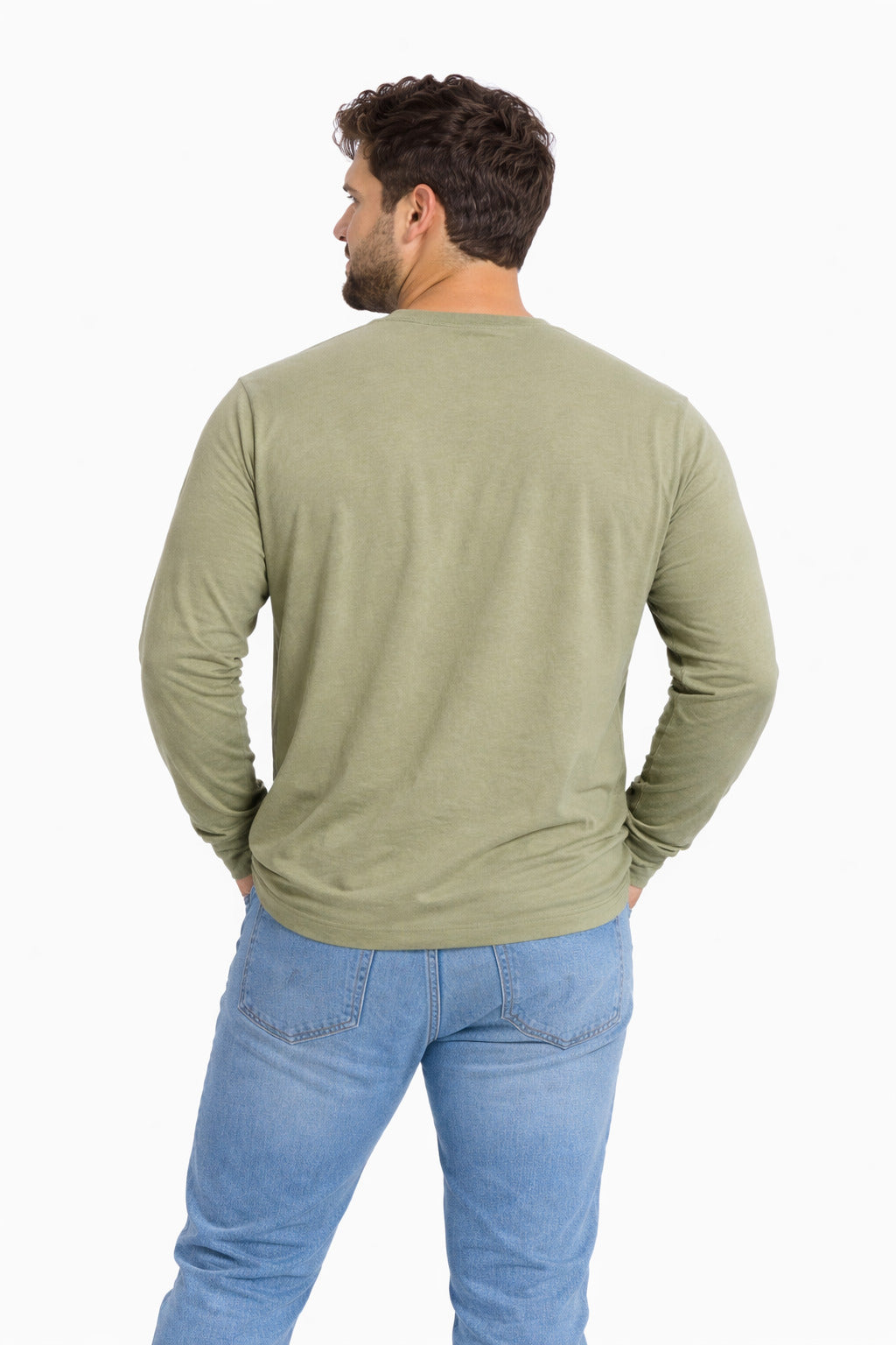 Plus Polera ML Field Verde Oliva