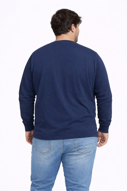 Plus Polera ML Field Azul Marino