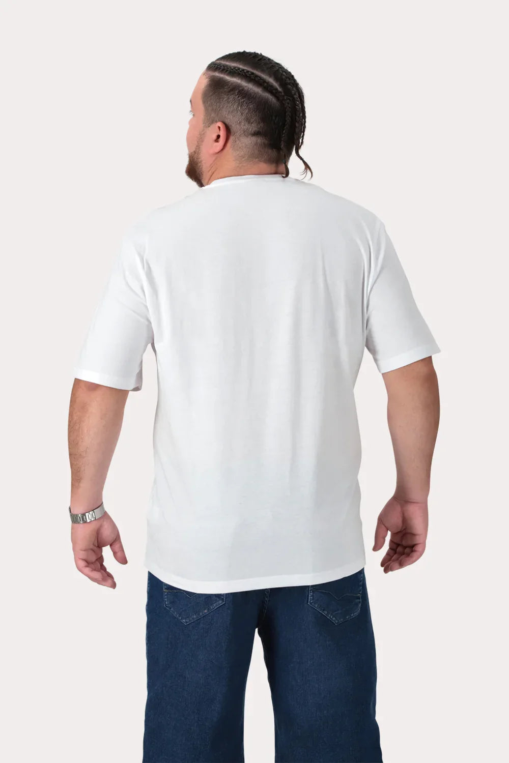Plus Polera MC Basica Grand C Blanco - Gangster
