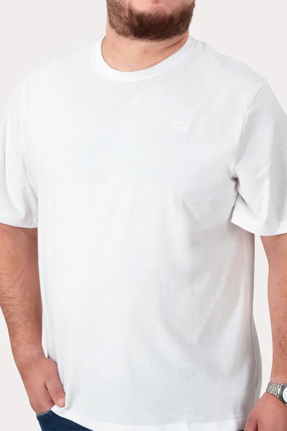 Plus Polera MC Basica Grand C Blanco - Gangster