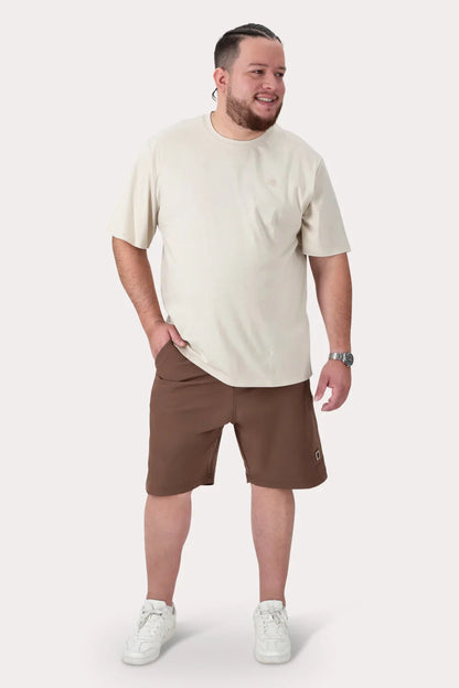 Plus Polera MC Basica Union Sq Beige - Gangster