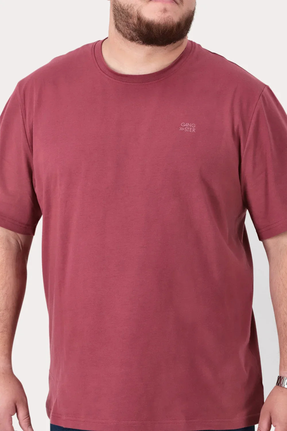 Plus Polera MC Basica Herald Vino - Gangster