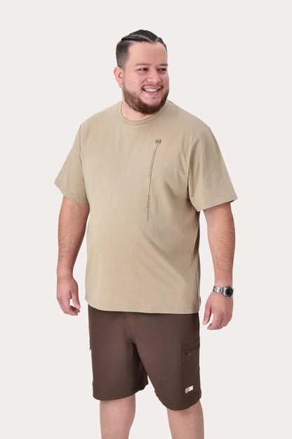 Plus Polera MC Basica Rocke Beige - Gangster