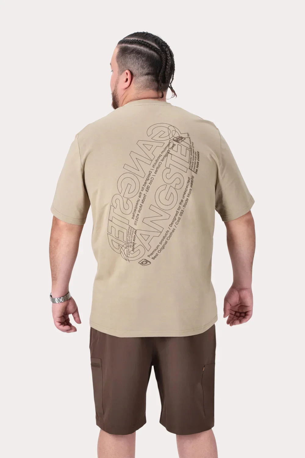 Plus Polera MC Basica Rocke Beige - Gangster