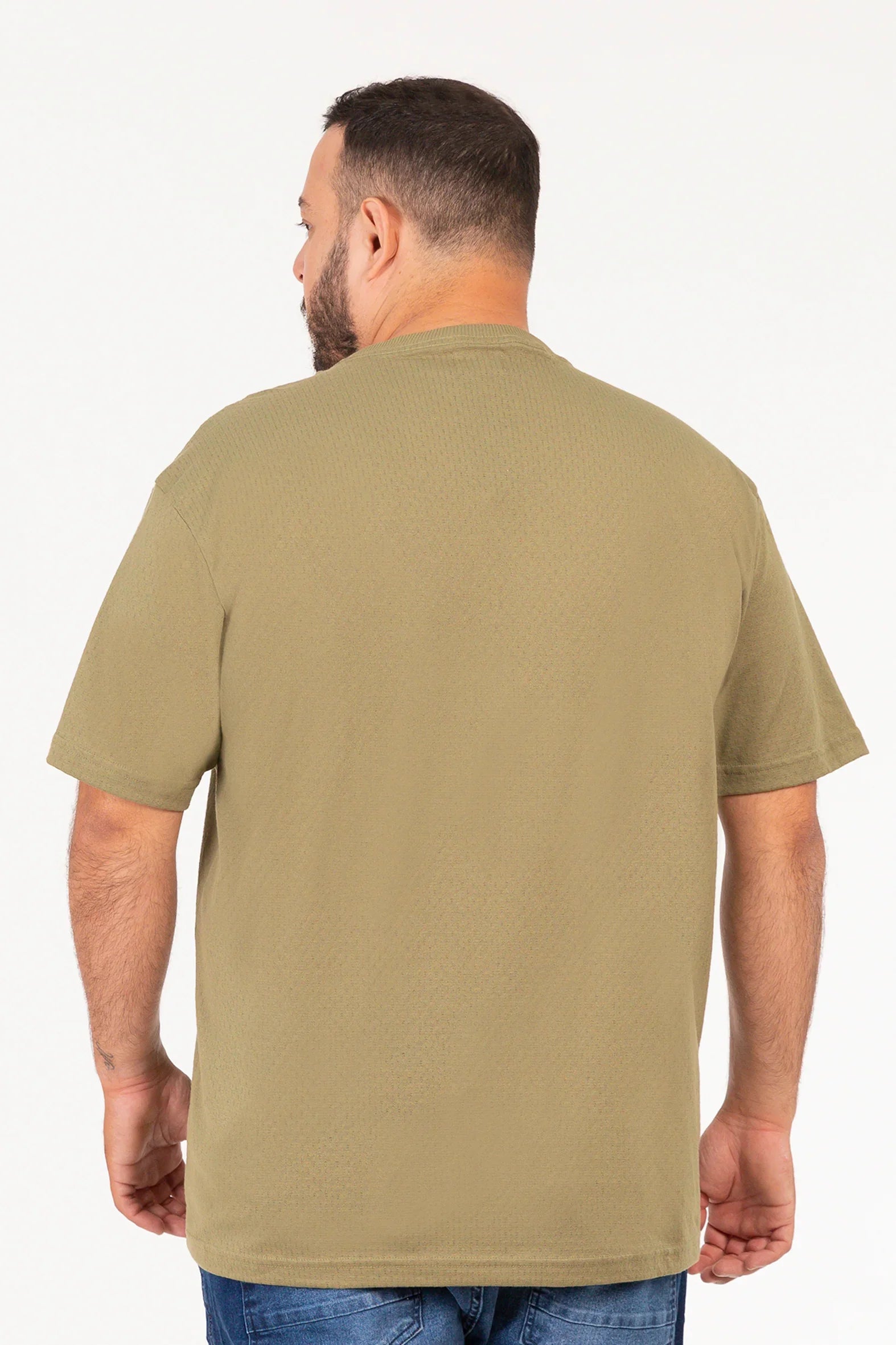 Plus Polera MC Textura Ranch Verde - Gangster