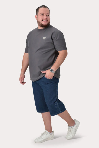 Plus Polera MC Textura Fenway Gris - Gangster