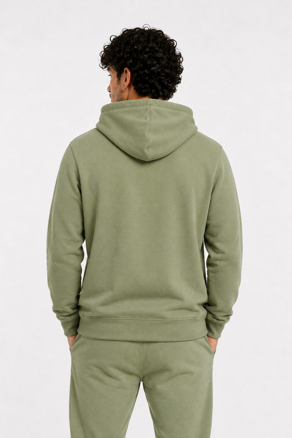 Plus Poleron Fullzipper Step Verde Oliva
