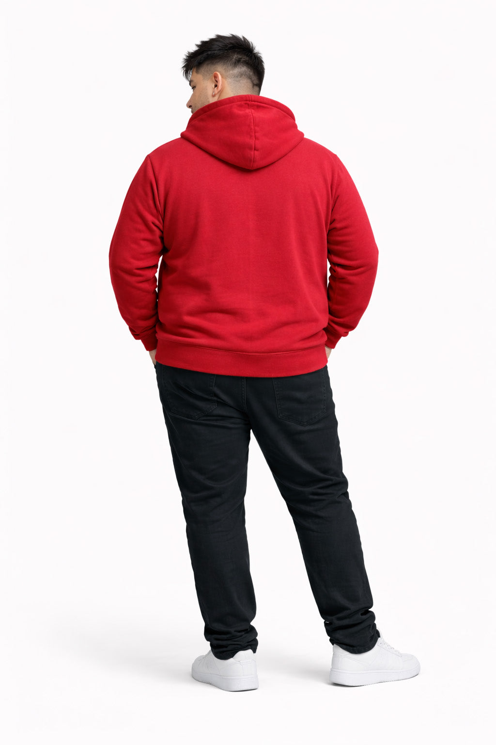 Plus Poleron Fullzipper Link Rojo-2