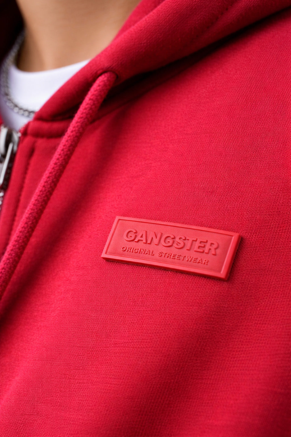 Plus Poleron Fullzipper Link Rojo-3