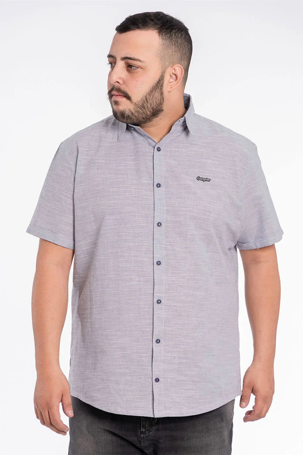 Plus Camisa Mc Nungwi Azul Gangster - Gangster