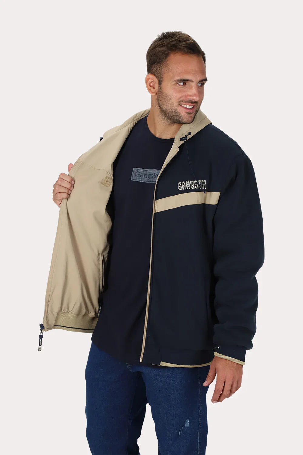Plus Cortaviento Reversible Beacon Beige Gangster - Gangster