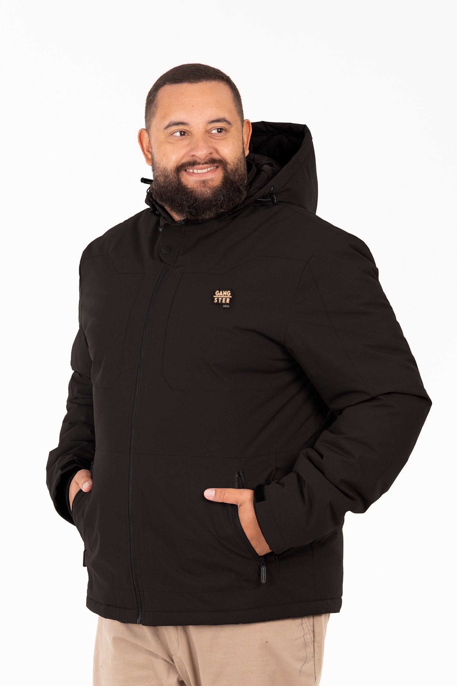 Plus Parka Tecnofusionada Artic Negro
