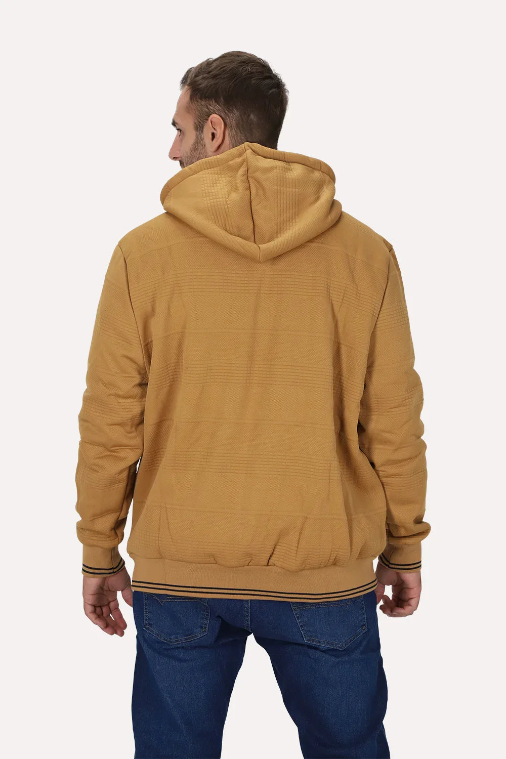 Plus Poleron Full Zipper Jacquard Sherpa Solaris Naranjo Gangster
