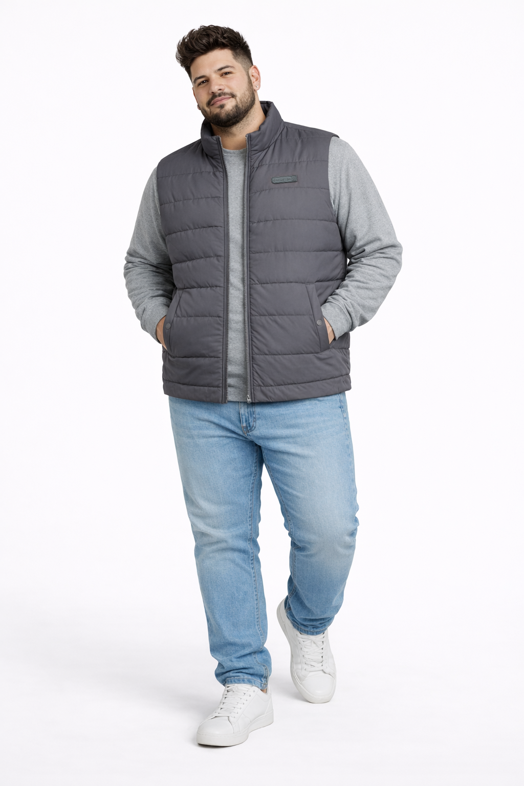 Plus Parka Puffer Element Gris-4