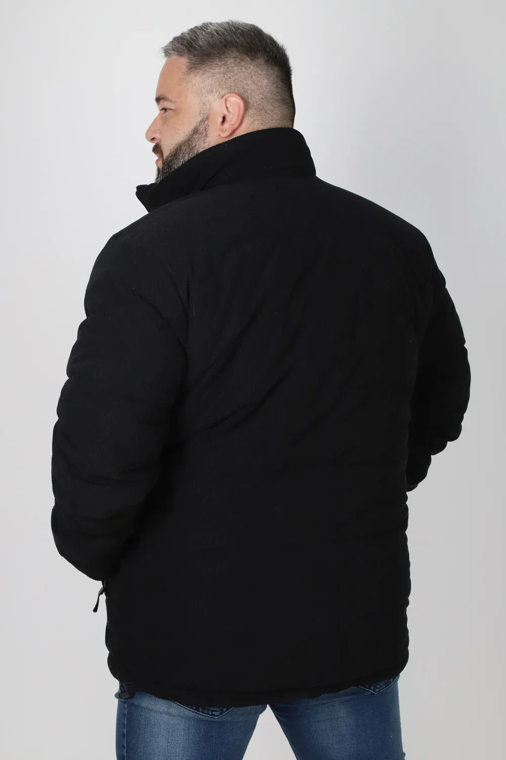 Plus Chaqueta Cotele Chicago Negro Gangster - Gangster