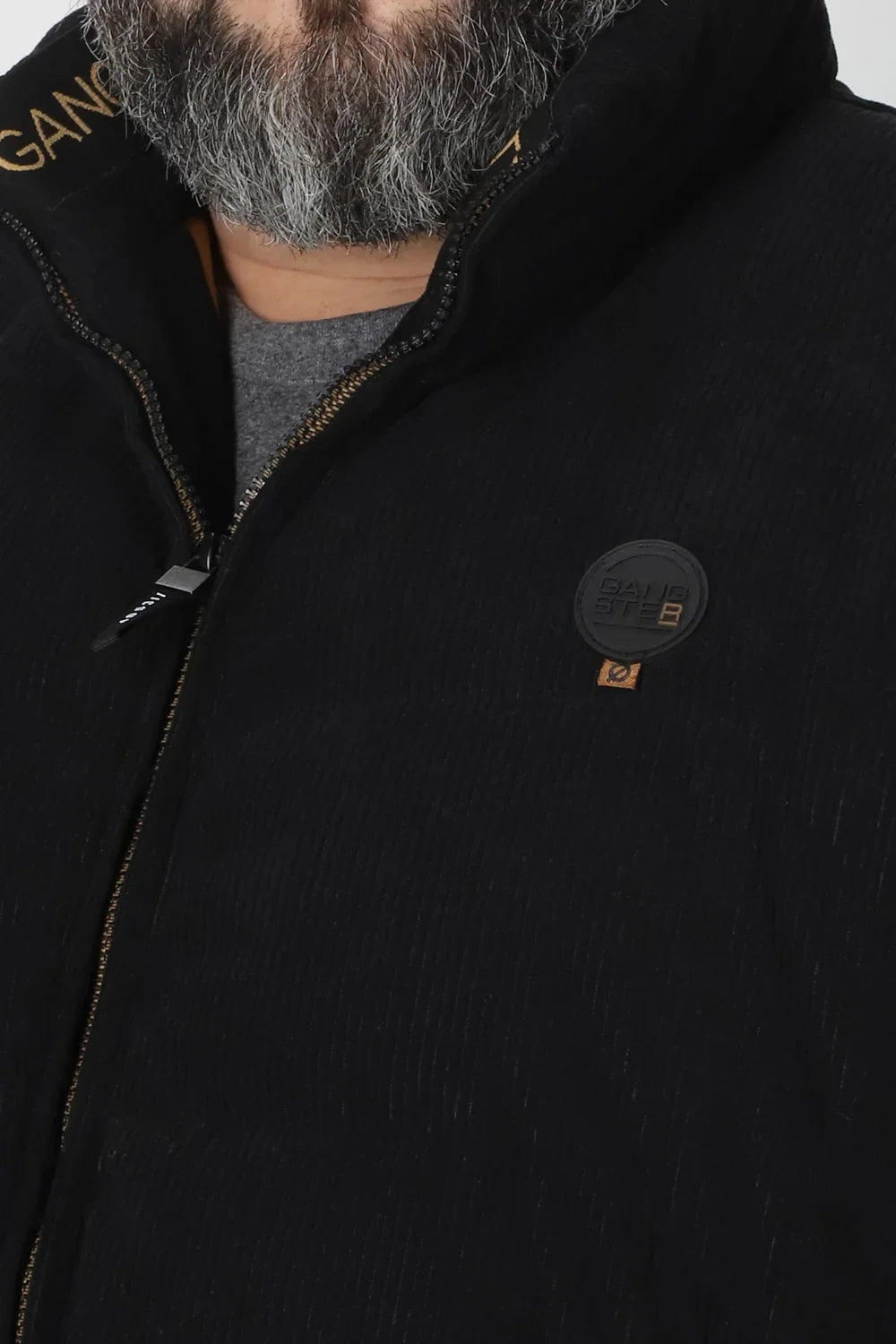 Plus Chaqueta Cotele Chicago Negro Gangster - Gangster