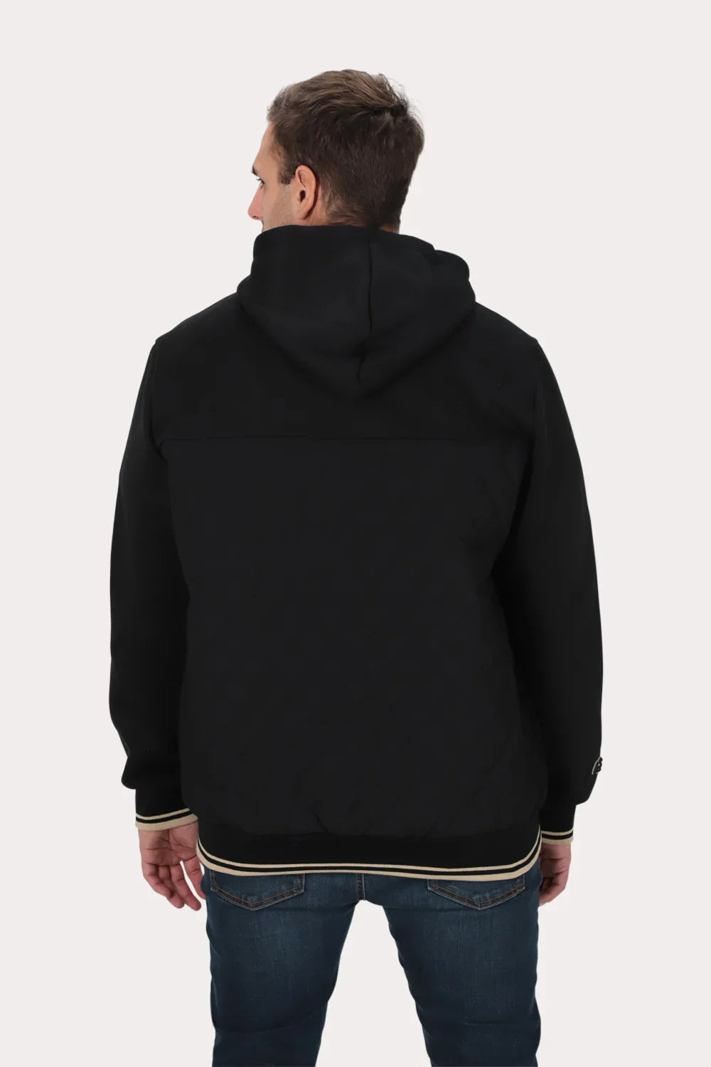 Plus Poleron Hibridas Patchwork Negro Gangster