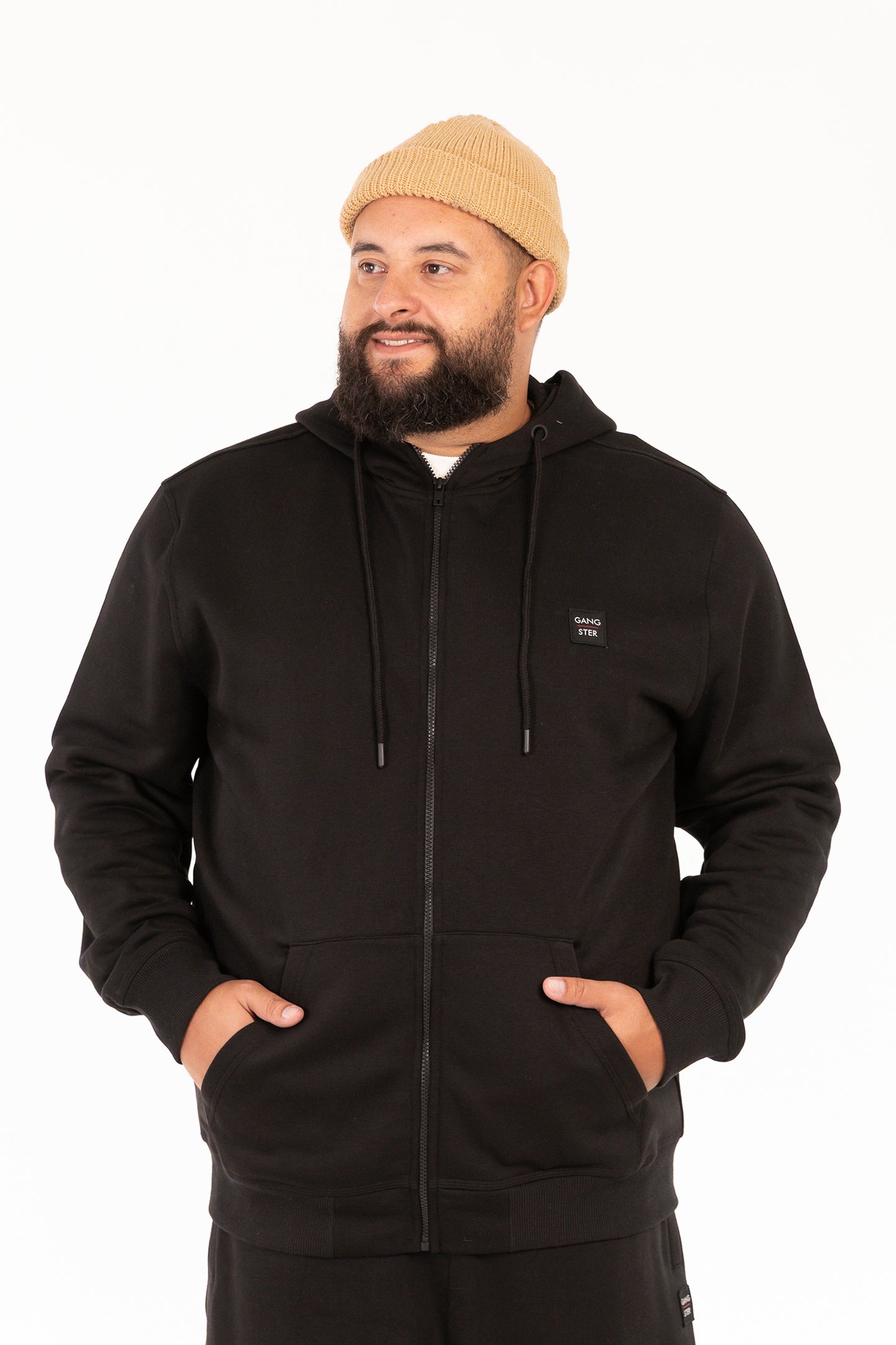 Plus Poleron Fullzipper Path Negro