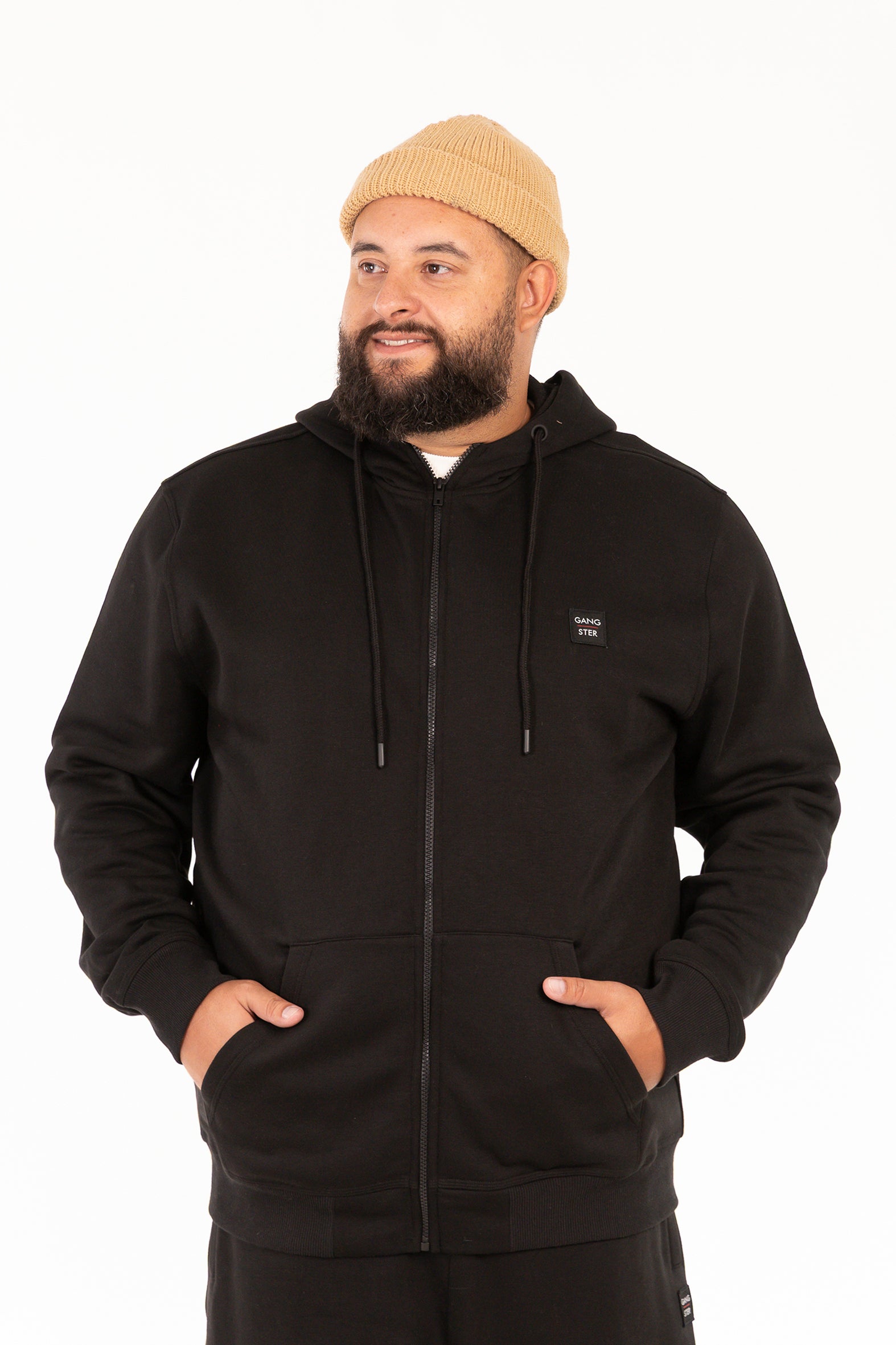 Plus Poleron Fullzipper Path Negro