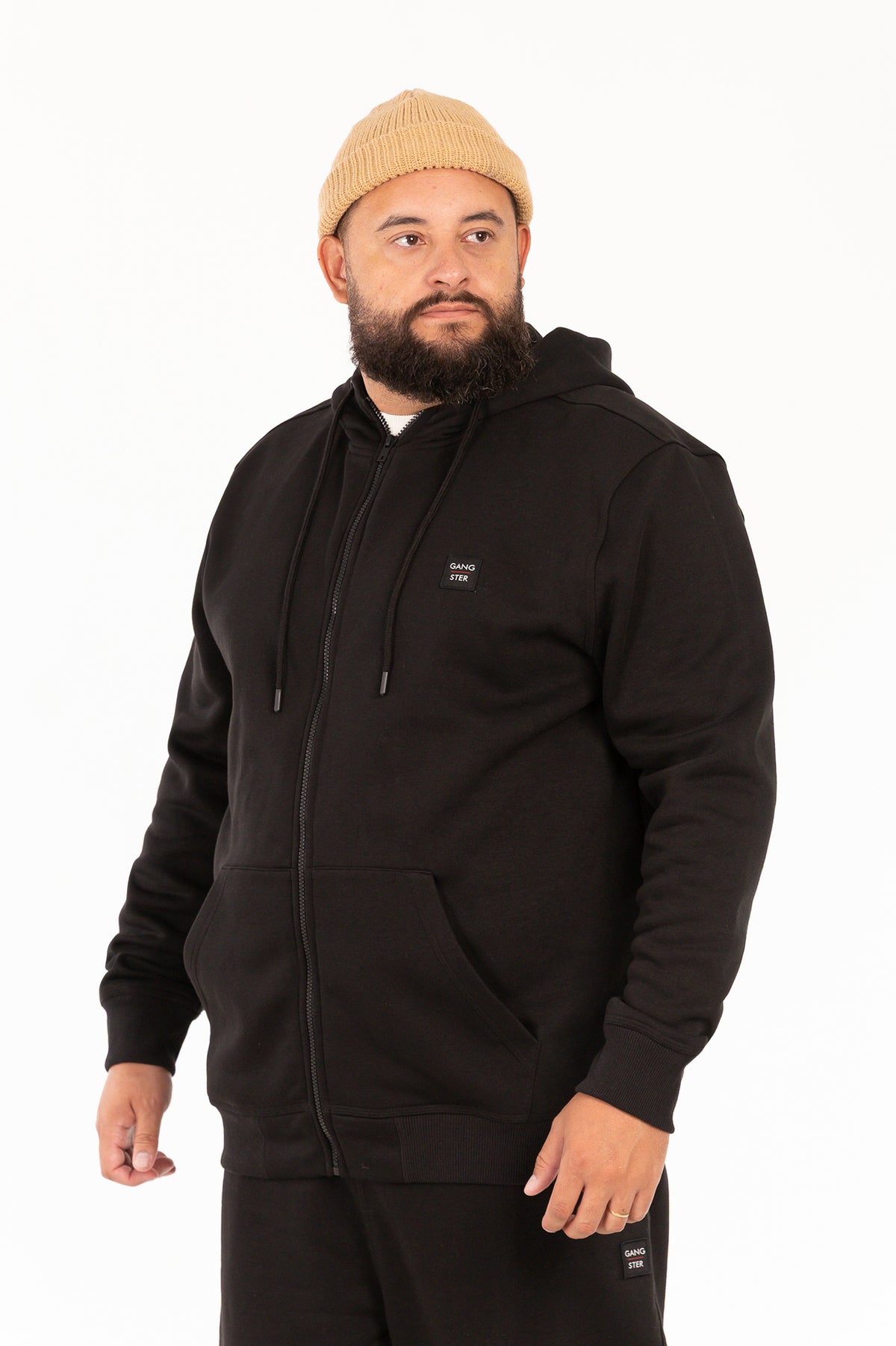 Plus Poleron Fullzipper Path Negro-3