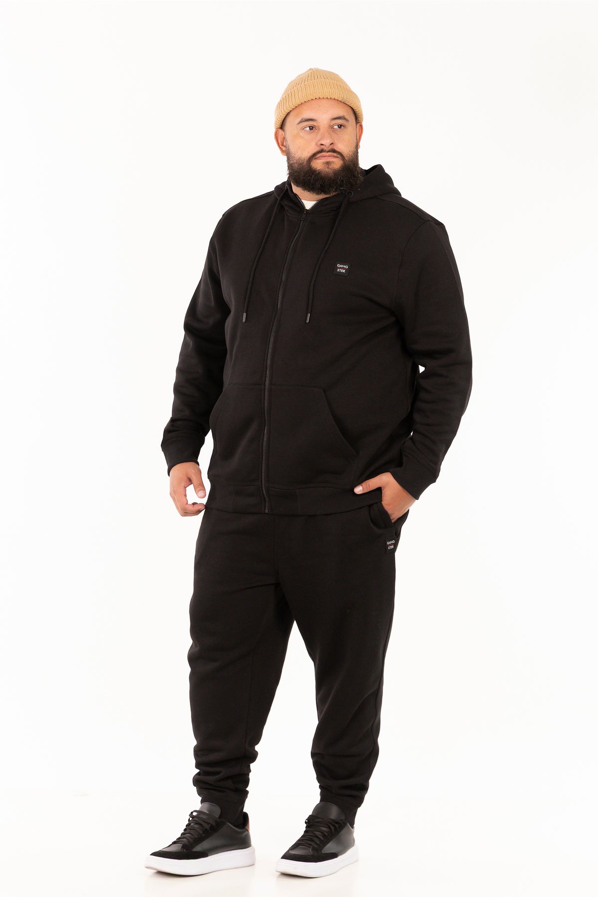 Plus Poleron Fullzipper Path Negro-5