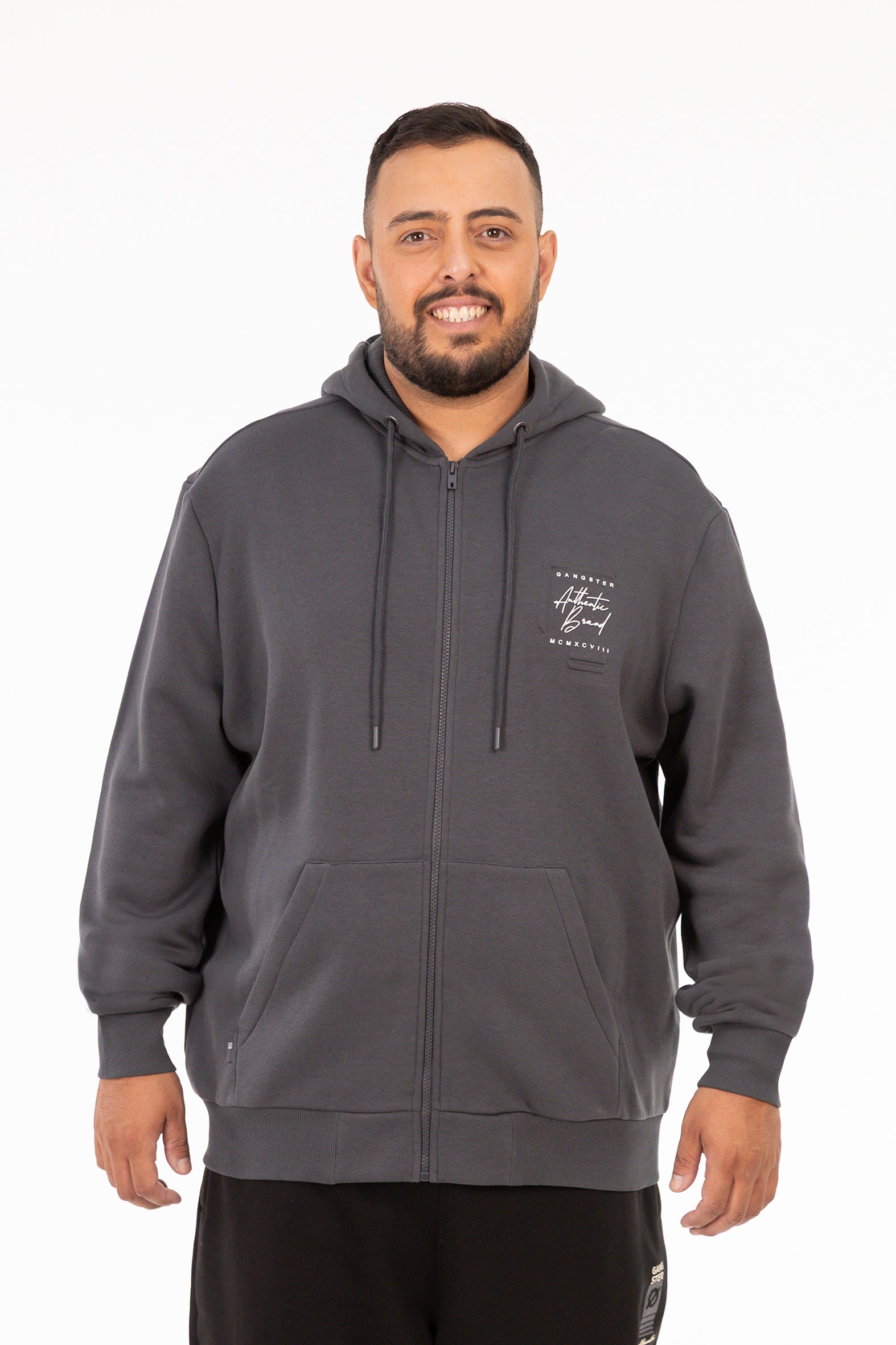 Plus Poleron Fullzipper Unit Grafito
