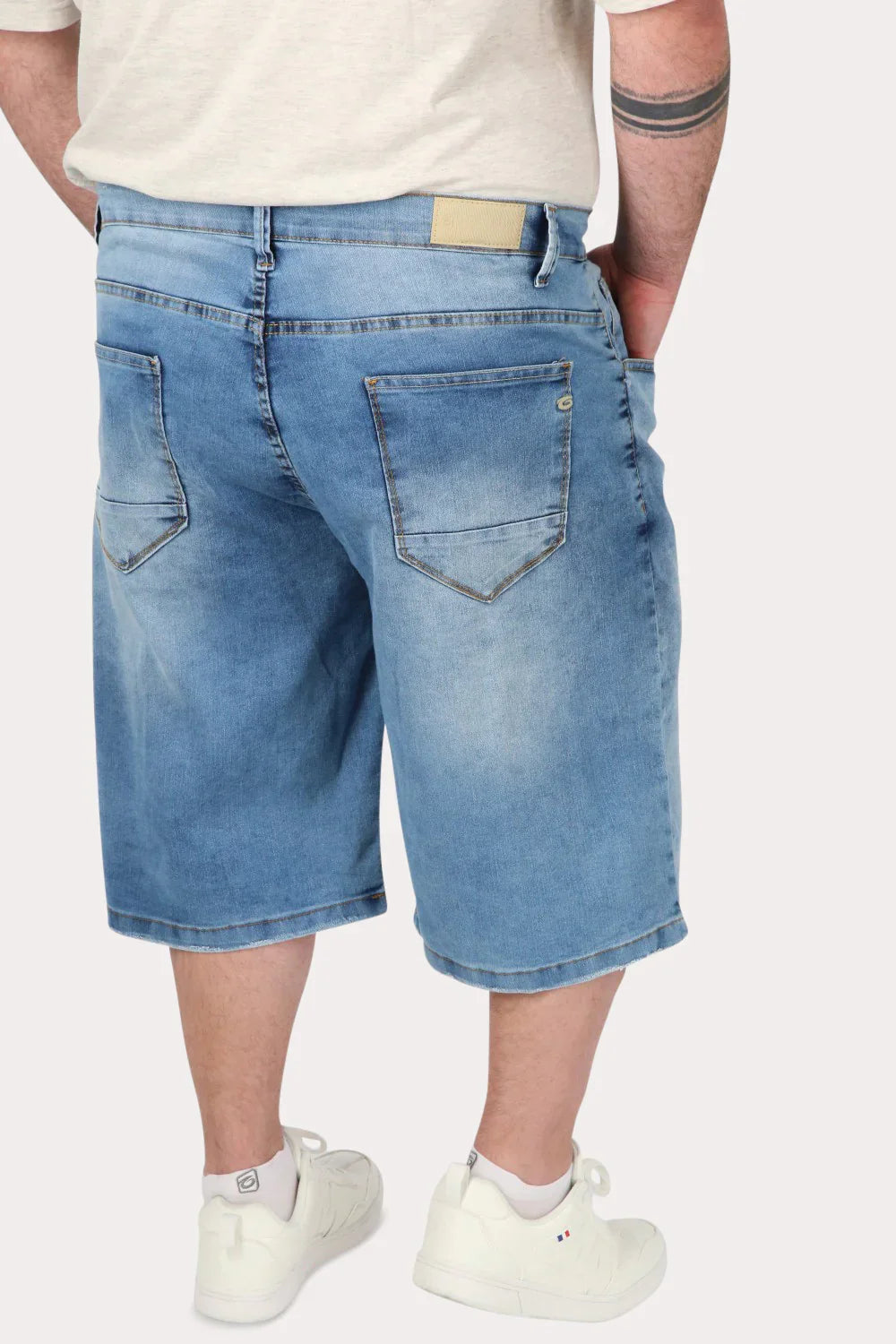 Plus Short Bermuda Denin Wash Azul Gangster - Gangster