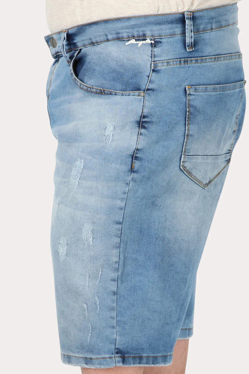Plus Short Bermuda Denin Wash Azul Gangster - Gangster
