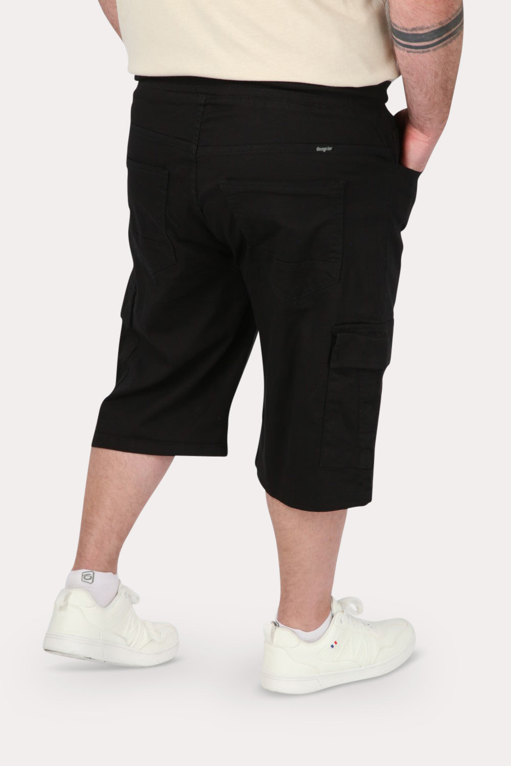 Plus Short Bermuda Canvas Cargo CarB Negro Gangster - Gangster