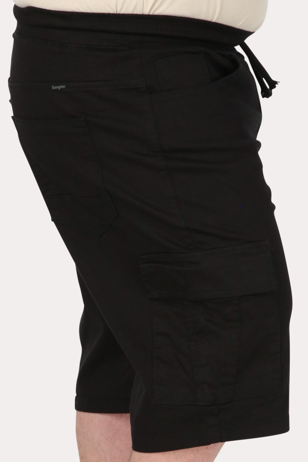 Plus Short Bermuda Canvas Cargo CarB Negro Gangster - Gangster
