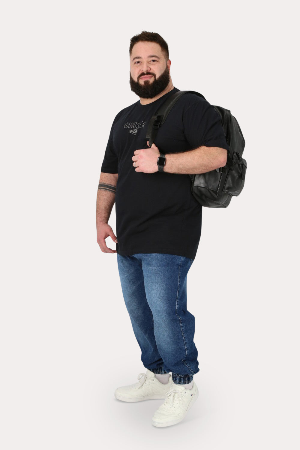 Plus Pantalon Jogger Denim 0 Azul Gangster - Gangster