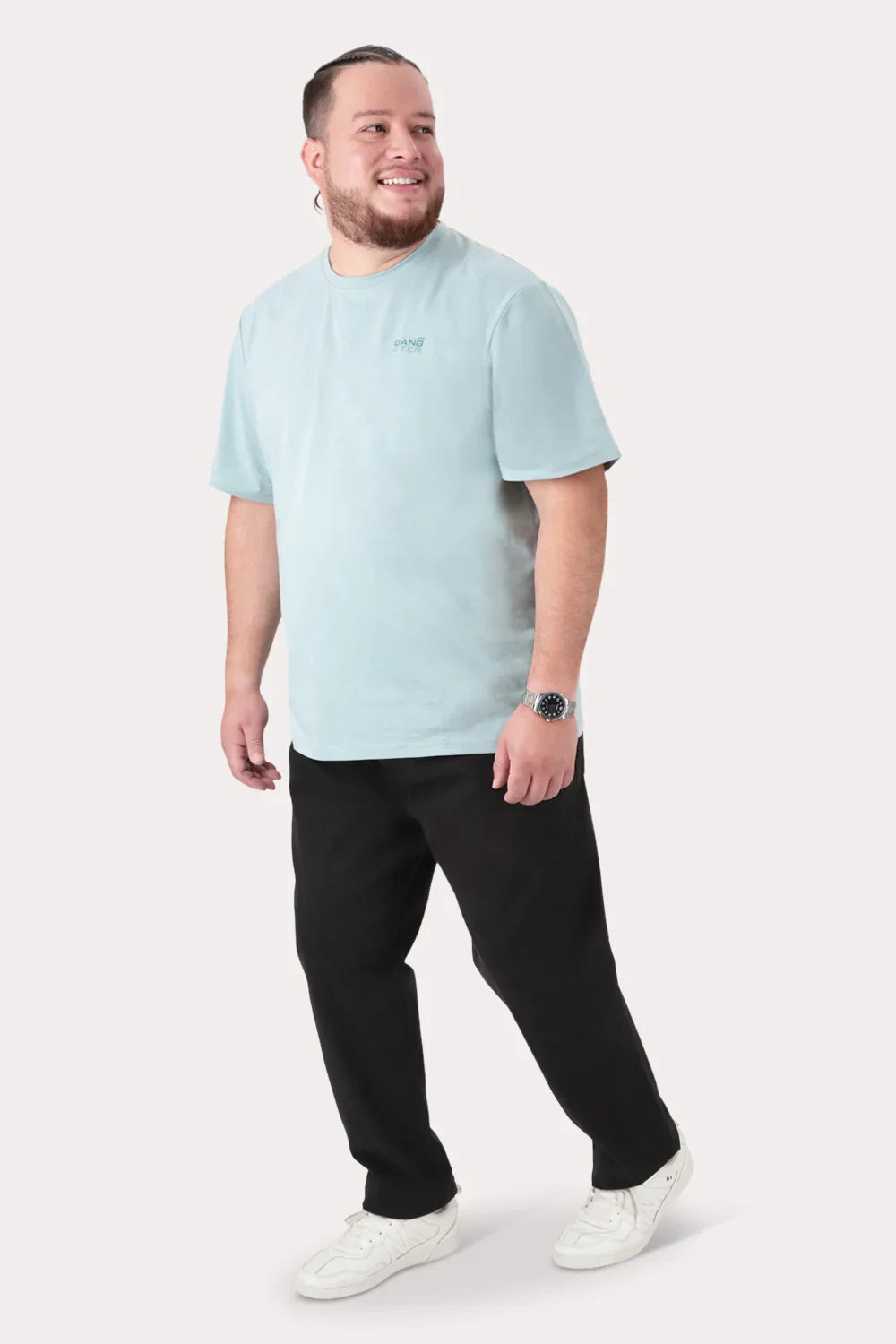 Plus Pantalon Canvas Liso Castle Negro - Gangster