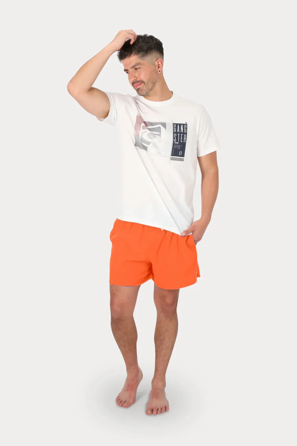 Traje Baño Volley Traje Baño Solid Naranjo Gangster - Gangster
