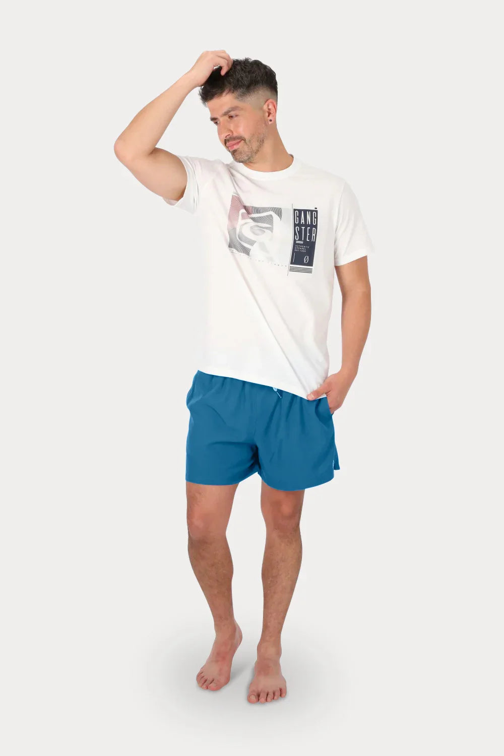 Traje Baño Volley Traje Baño Solid Azul Gangster - Gangster