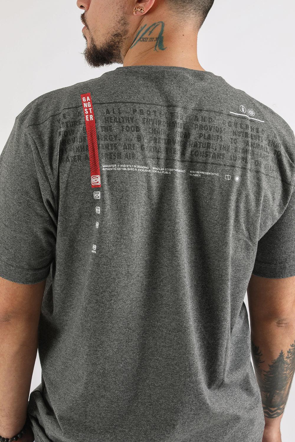 Polera Mc Básica Narrative Gris Gangster - Gangster