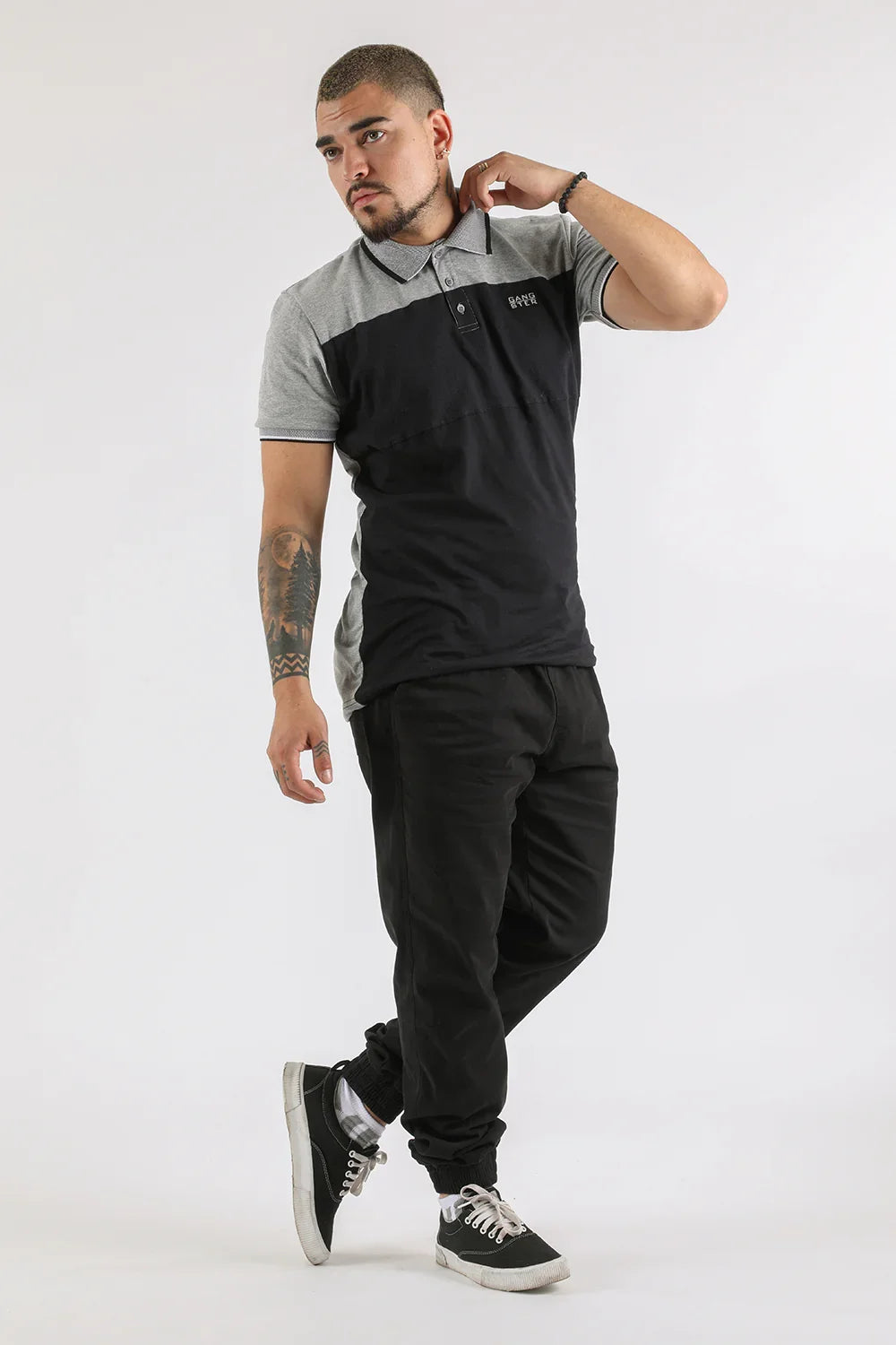 Polera Polo Academy Gris Gangster - Gangster